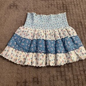LOVESHACKFANCY Mini Skirt